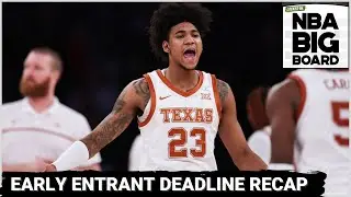 NBA Draft's Early Entrant/Withdrawal Deadline Recap