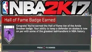NBA2K17 Badge tutorial:How To Get Hall Of Fame Badges