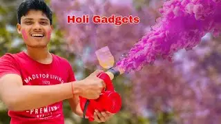 Holi Experiment | Holi Gadgets Making _ How To Make Color Smoking Machine _ Mr. Earth Experiment