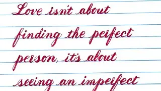Build your own stlye of cursive handwriting in brush pen/best cursive handwriting exercise