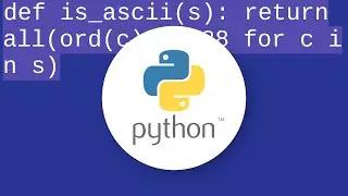 How to check if a string in Python is in ASCII?