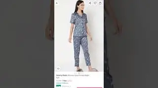 Affordable trending night suits from Myntra ❤️ #myntra #nightsuitsforladies #nightsuits