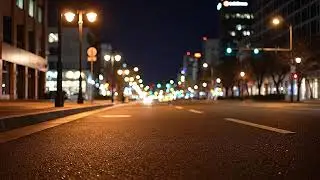 Peaceful Night City Ambience with Soft Traffic Noise for Focus