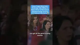 Brent Musburger Ogles Alabama QB's Girlfriend Katherine Webb During 2013 BCS Title Game 😂 #shorts