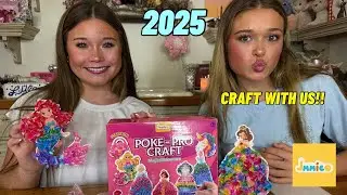 👑👗 Craft some Princesses with us! 🩷🎀🎊 No glue/paint, just a tool to poke and add fabric squares. 🎀🩷👗