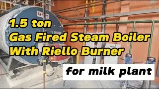Work Video 1.5ton Gas Fired Steam Boiler, 3-pass Fire Tube Boiler, Calderas Pirotubular