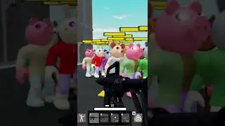 AR vs 30 Infected|Roblox Piggy Intercity #Shorts