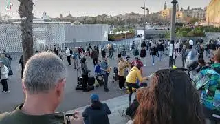 Salsa en directo en la Barceloneta