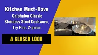 Calphalon Classic Stainless Steel Cookware, Fry Pan, 2-piece