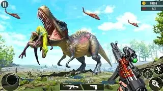 Jurassic dinosaur Hunter game (Blue Birds Game Studio) Android Gameplay #3