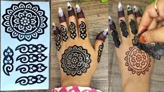 Back Hand Sticker Mehndi Design | tattoo henna sticker | mehndi tattoo easy | mehndi | sticker