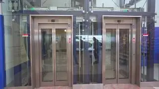 Czech Republic, Prague Airport, Schindler elevator - going up