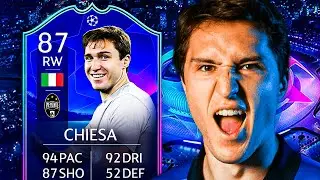 THE CHIESA CARRY! 🤩 87 TOTGS CHIESA PLAYER REVIEW! - FIFA 22 Ultimate Team
