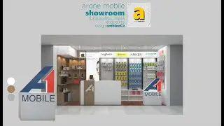 A-One Mobile shop interior by design.ambienCe