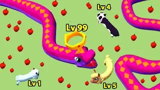 SNAKE ARENA: Snake Game 3D - Slither io Gameplay, Level Up Worm Run, Free Android iOS Game