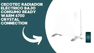 Cecotec Radiador El&eacute;ctrico Bajo Consumo Ready Warm 6700 Crystal Connection. Wifi, 1500 W, Termostato