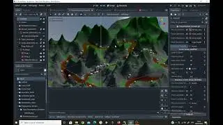 Update on my Procedural Off-Road Race Track System (multiple path , jumps, props) | GODOT 4