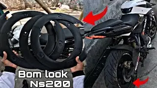 Wheel cover modification // pro disc install// ns200 bs6 wheel cover // the Odisha rider