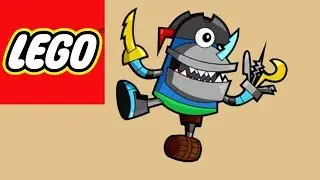 How to Build LEGO Mixels - Sharx & Frostbite Mix - Stop Motion Build