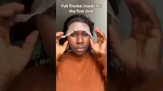 Installing a full frontal wig for the first time, struggle was real. #wigs #wiginstall #frontalwig