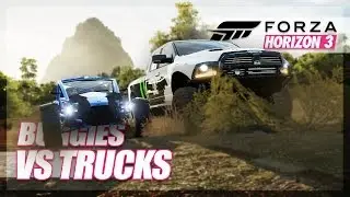 Forza Horizon 3 - Buggies vs Trucks Ultimate Challenge! (Races & Hunt)