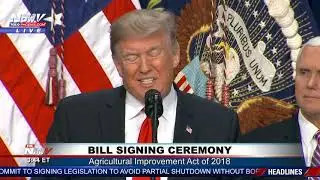 BILL SIGNING: President Trump Signs Farm Bill While Budget Battle Continues (FNN)