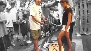 Indo Board Basics.. How to get on a balance board