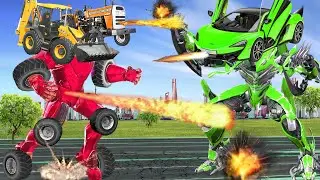 विशाल कार रोबोट और जादुई जेसीबी Giant Car Robot & Magical JCB Hindi Kahaniya हिंदी कहानियाँ Story