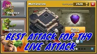 Th9 best attack strategy live || clash of clans || coc th9 live attack strategy