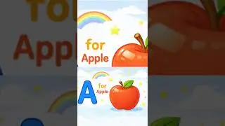 A for Apple 🍎 | Learn Alphabets with Fun #nurseryrhymes #nurseryrhyme #alphabet #kidslearning #kids