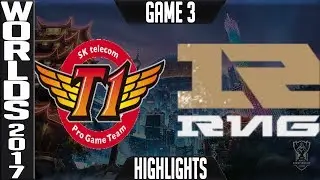 SKT vs RNG Highlights Game 3 - Semifinal World Championship 2017 SK Telecom T1 vs Royal G3