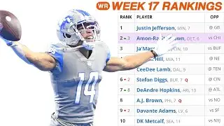 Fantasy Football Rankings Week 17 (2022)