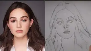How to draw line work using LOOMIS METHOD and shed the face 