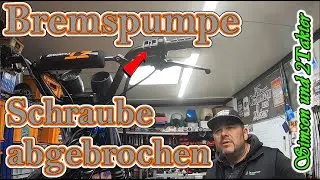 Simson S51 Scheibenbremse Verschraubung gebrochen. ZT Bremspumpe kaputt und  breiter Reifen vorn.
