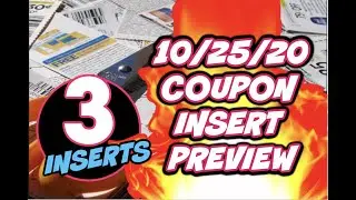 10/25/20 COUPON INSERT PREVIEW | 3🔥 INSERTS !!!