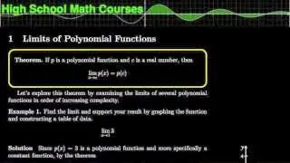 How to Find the Limits of Polynomial Functions