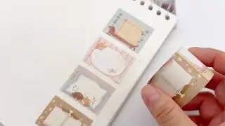Pack Kraft Paper Waterproof Single Sided Masking Tape INS Cute Handbook DIY Decoration Loop