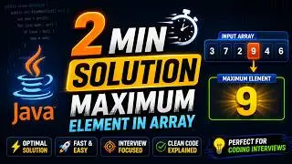 Find Maximum Element in Array | Coding Interview Problem