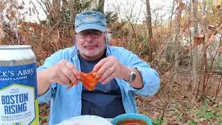 SPICY CRISPY CHICKEN WINGS ,BOSTON RISING LAGER,# 725 RONS BEERS TOOLS
