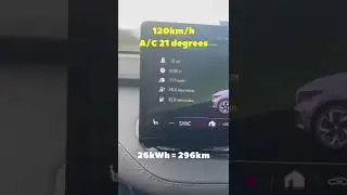 What happens to your EV range at different speeds and with AC on or off?