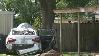 Texas City Woman Injured After Losing Control Of Car And Crashing Car Into Fence