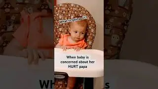 Baby can already show signs of empathy #empath #babiesofyoutube #funnybaby #wholesomecontent #papa