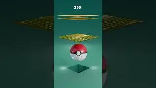 3D Physics Pokemon Monster Ball Cloth Sim #blenderanimation #pokemon #asmr