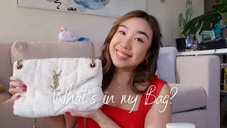 WHAT'S IN MY BAG | YSL Loulou Puffer in Tweed for the Winter