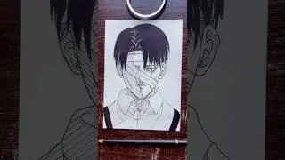 Drawing Edit of Levi 😢#shorts #art #manga #mangaart #anime #animedrawing #levi #attactontitan