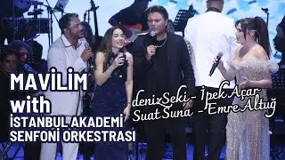 Deniz Seki, İpek Açar, Suat Suna & Emre Altuğ - Mavilim (Kayahan Şarkıları | Senfoni Orkestrası)