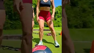 BALL SLAM 💥 MOM BEAST MODE #HECTORBFIT #BallSlamMom #FitMoms #FitnessMotivation  #BootCampTraining
