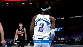 Shai Gilgeous-Alexander scores 42, giving him his 1st career 40pt game | February 24, 2021 vs. Spurs