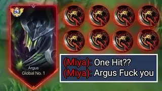GOOD ITEM FOR ARGUS 2025 SICK DAMAGE NO BRAIN | TOP GLOBAL ARGUS 2025 | BEST PLAYER ARGUS 2025 -MLBB