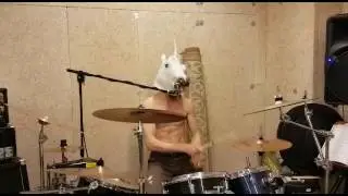 Unicorn on drums!